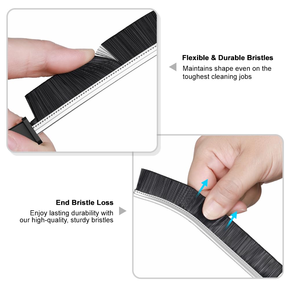 Hard Bristle Crevice Cleaning Brush, Gap Cleaning Brush, Small Cleaning Brush, Grout Brush, Kitchen Brush, Bathroom Crevice Brush for Toilet, Home, Bathtub, Sink, Household, Window - 3 Pcs