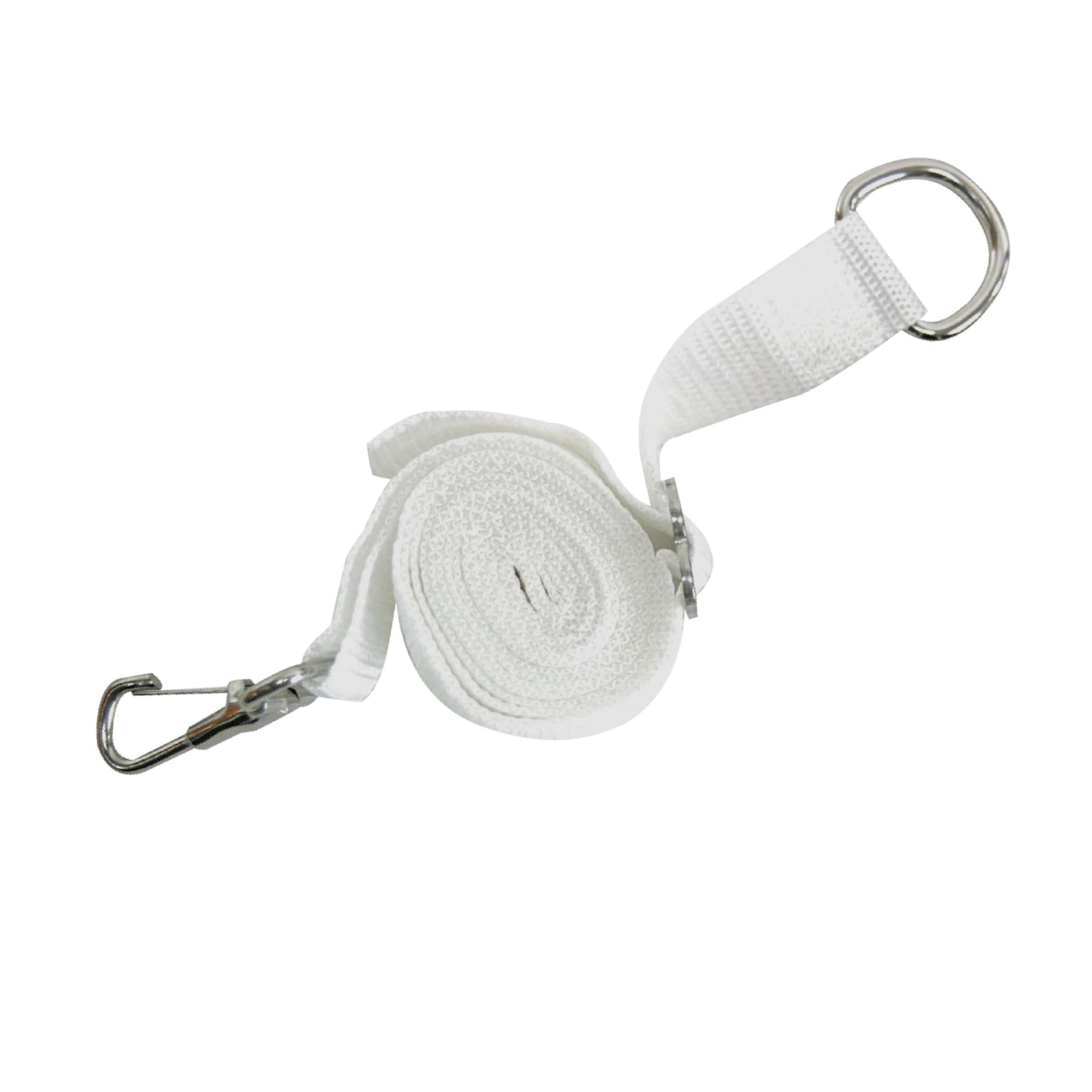 Whitecap Industries S-0245WC Adjustable Dacron Bimini Strap, 1 x 78-Inch, White