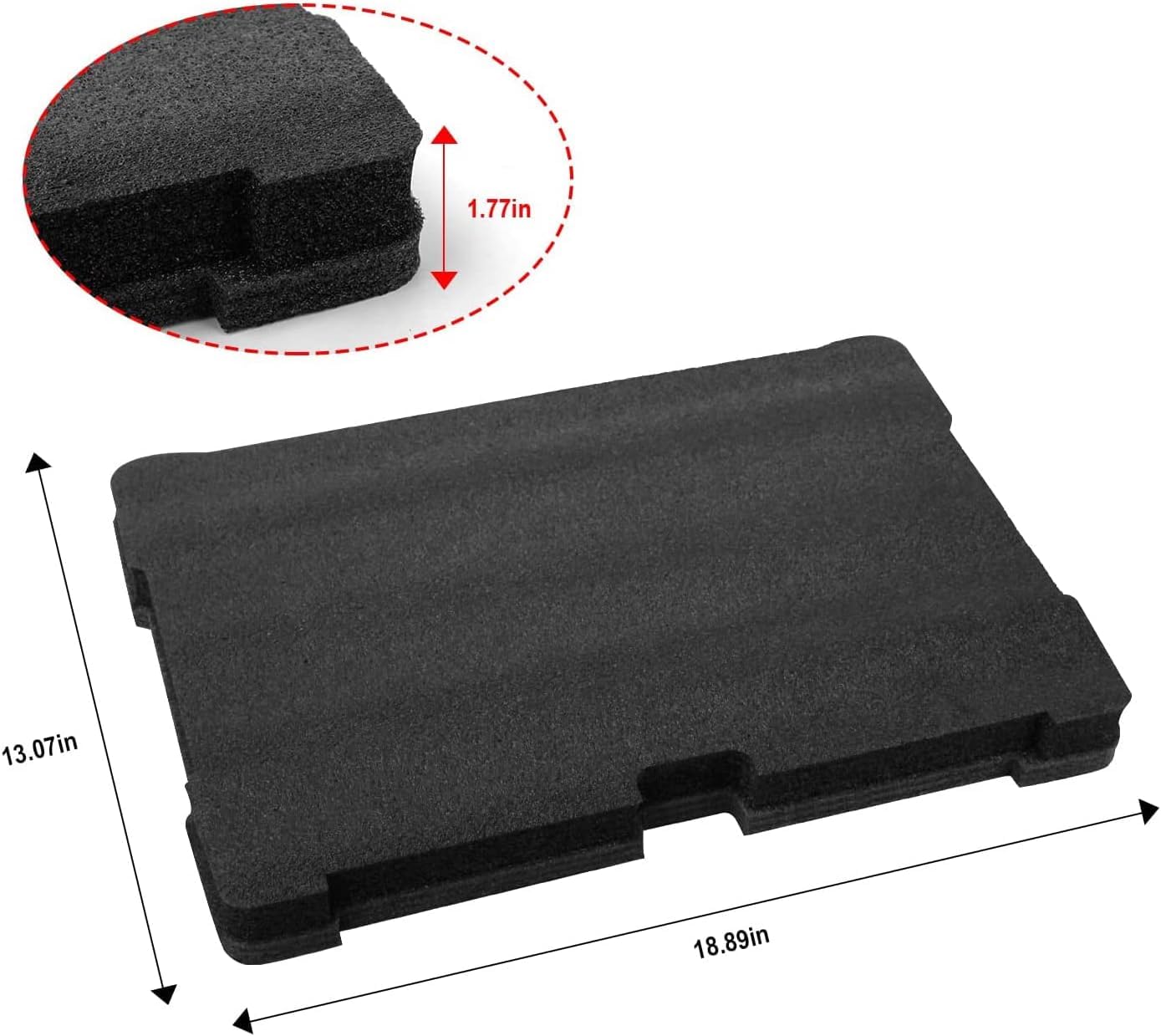 Follde 48-22-8451 Foam Inserts For Milwaukee Packout Drawer Foam Tool Box Inserts, For Milwaukee Packout Foam Inserts, 2 Pcs