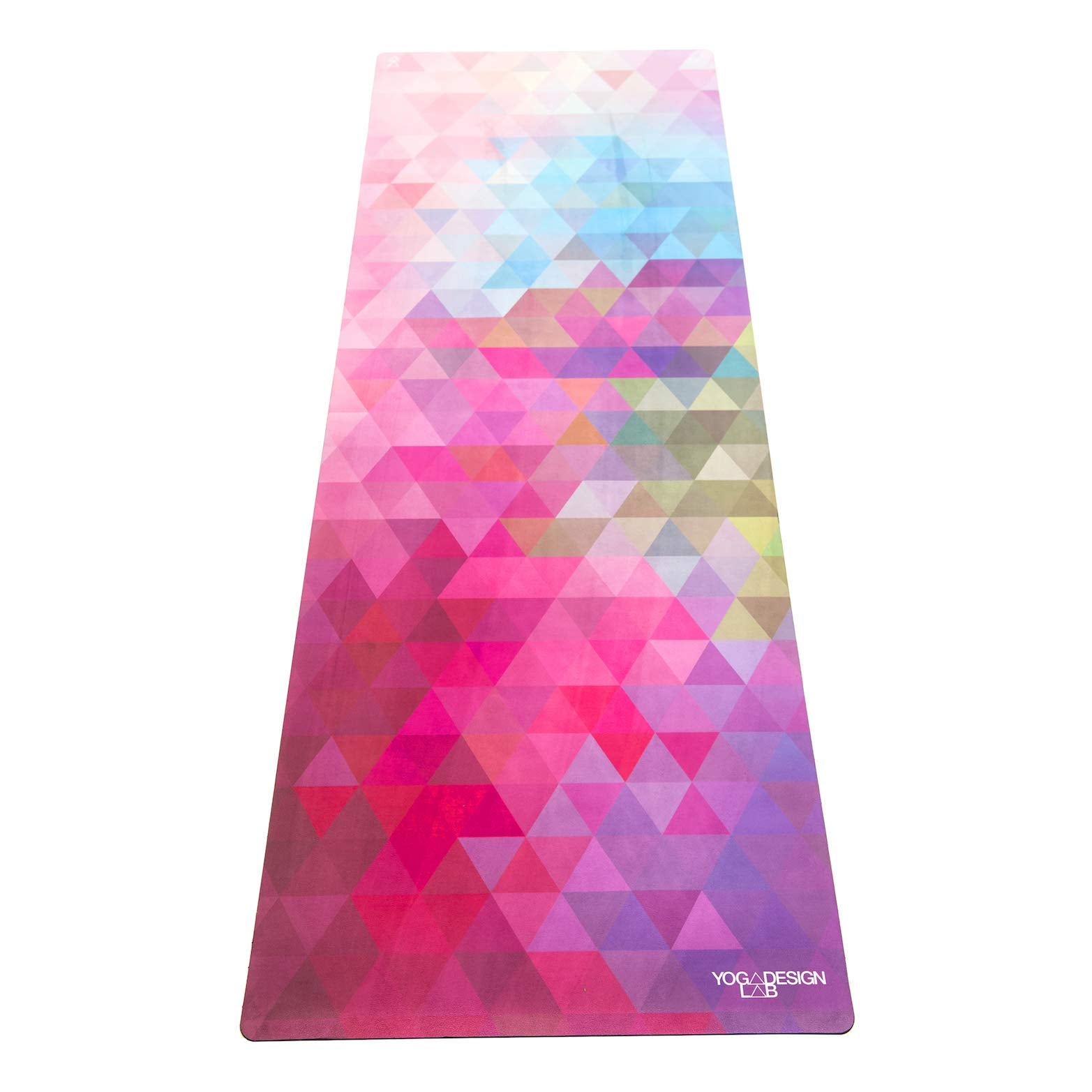 YOGA DESIGN LAB | The Combo Yoga Mat | 2-in-1 Mat+Towel | Eco Luxury | Ideal for Hot Yoga, Power, Bikram, Ashtanga, Sweat | Studio Quality | Includes Carrying Strap! (Tribeca Sand, 3.5mm)