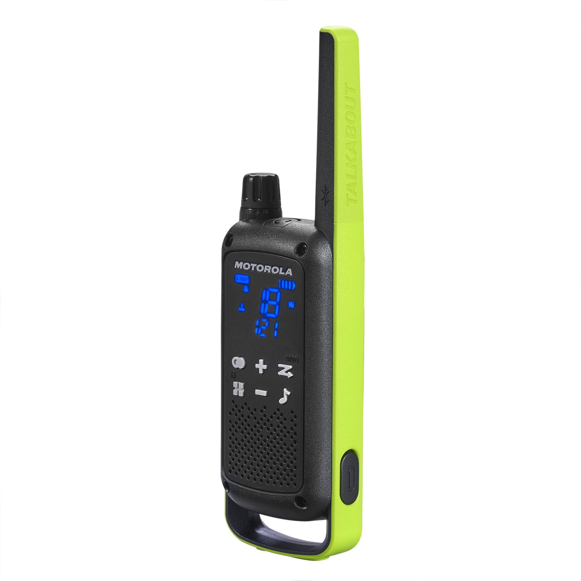 Motorola Solutions T803 Two-Way Radio 35 mi. Bluetooth w/Charging Dock 2-Pack (Lime Green)