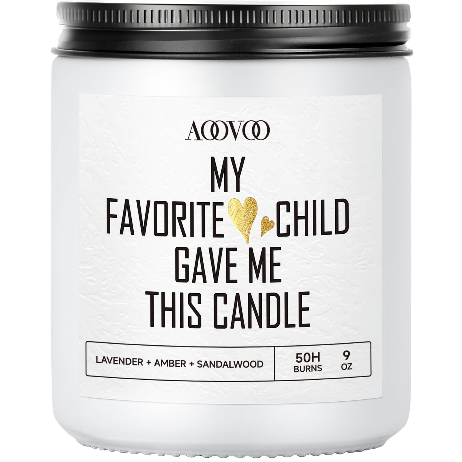 AOOVOO Candles for Mothers Day - Funny Mothers Day Gift, Mom Candle Gift, Mom Birthday Gifts, Lavender Scented Candle, 9 oz Soy Wax