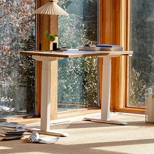 Branch Duo Standing Desk 36 Inches - Adjustable Standing Desk with 20” Range - OLED Control Panel - Frameless Design & Compact Size Suitable for Many Spaces - Charcoal Base - Charcoal Top
