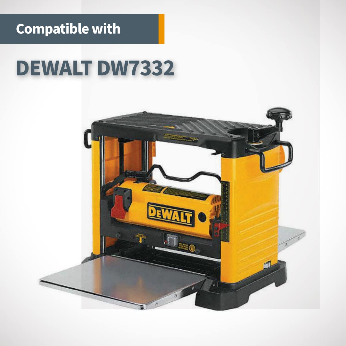 POWERTEC 12-1/2 Inch Planer Blades for DeWalt DW733 Planer, Replacement for DW7332 Planer Knives, Set of 2 (12809)