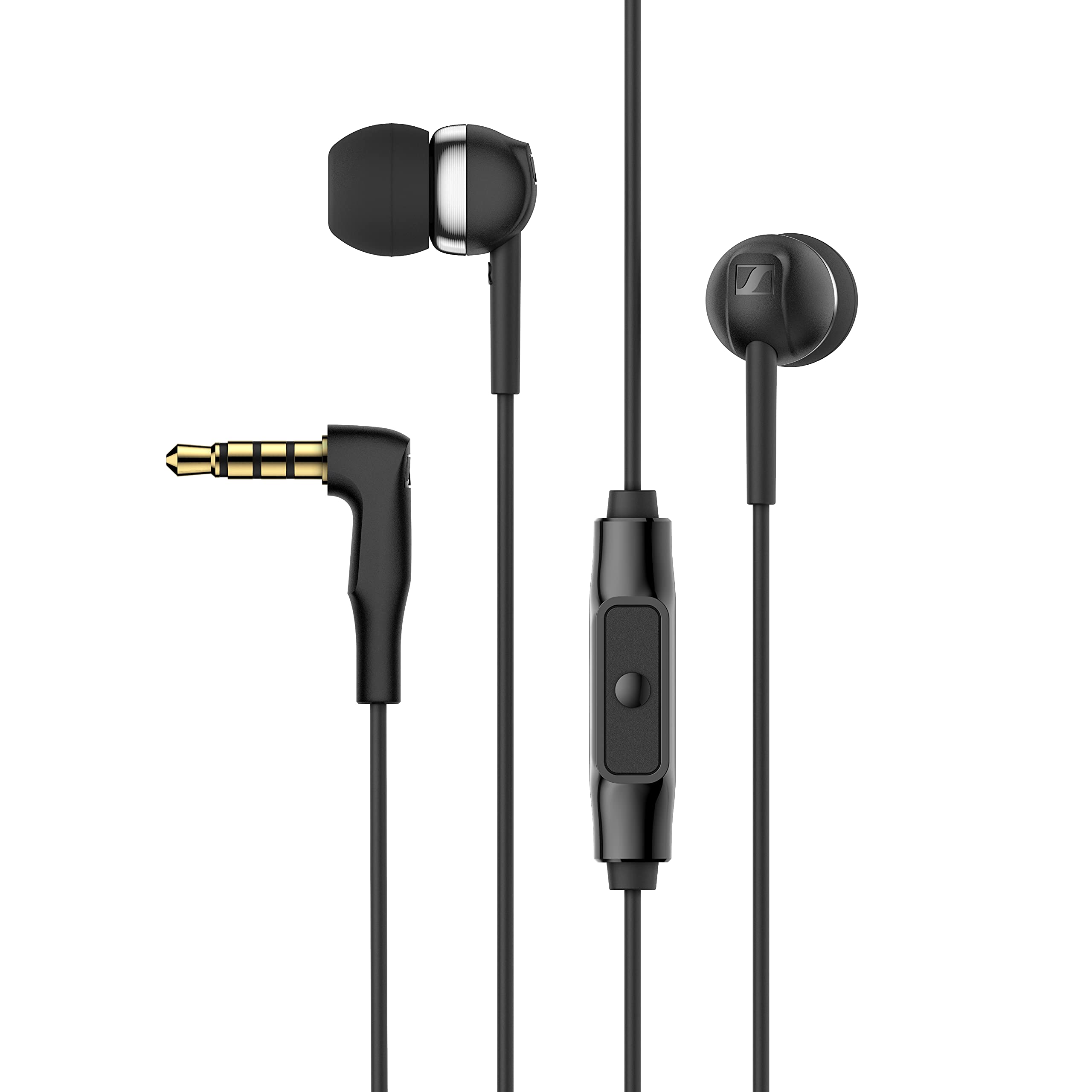 Sennheiser Consumer Audio CX 80S In-ear Headphones with In-line One-Button Smart Remote – Black