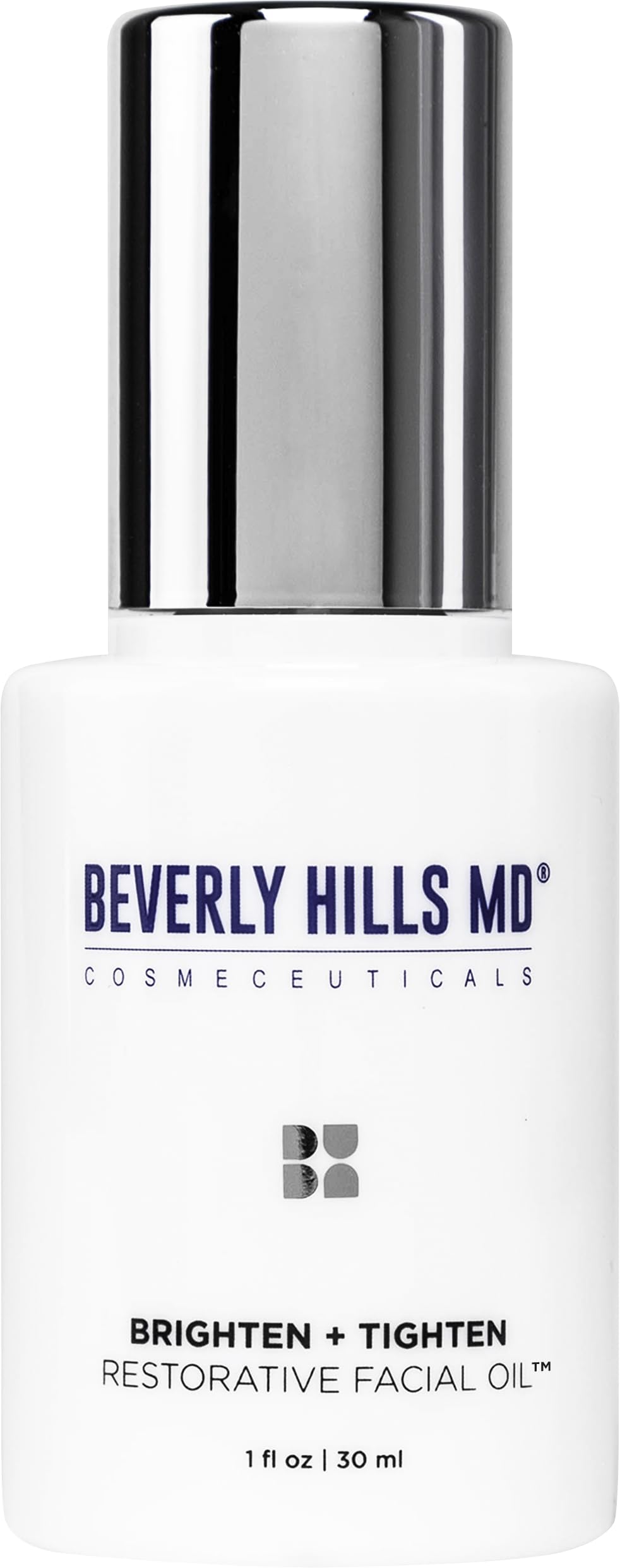 Beverly Hills MD Brighten + Tighten Restorative Face Oil- Reduce Wrinkles & Tone Skin, Anti-Aging Formula for an Even, Moisturized Complexion- Lighten Dark Spots on Face, Neck, Décolleté w/Vitamin C