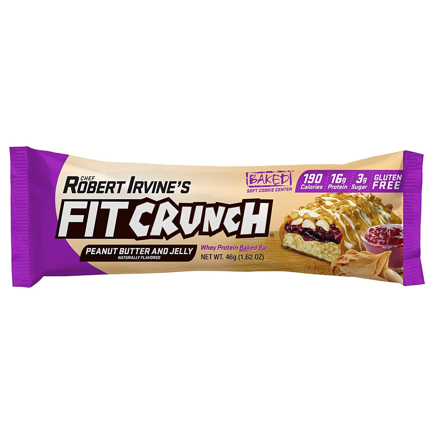 FITCRUNCH Snack Size Protein Bars, 6-Layer Baked Bar, 3g of Sugar, Gluten Free & Soft Cake Core (9 Bars, Flavor Lovers)