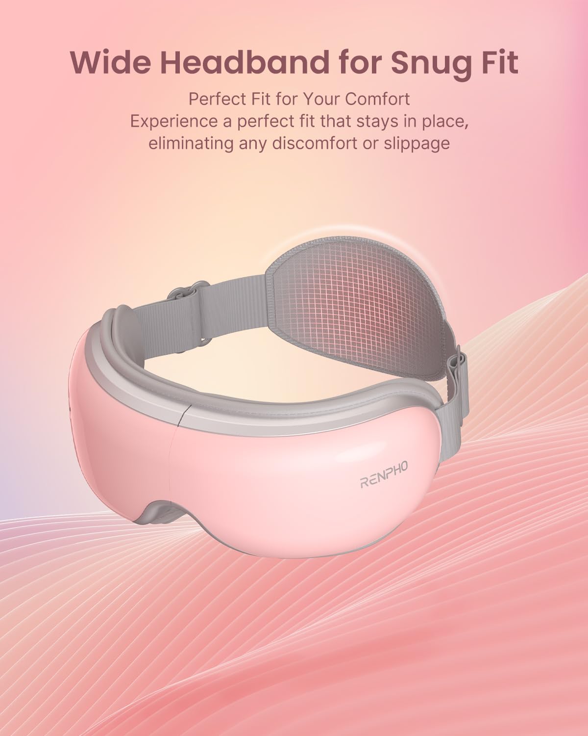 RENPHO Valentine's Day Gifts for Women Eyeris 1V Voice Controlled Eye Massager for Migraines, Bluetooth Music Heated Eye Care Machine, Relax & Reduce Eye Strain Dark Circles Eye Bags, Face Massager