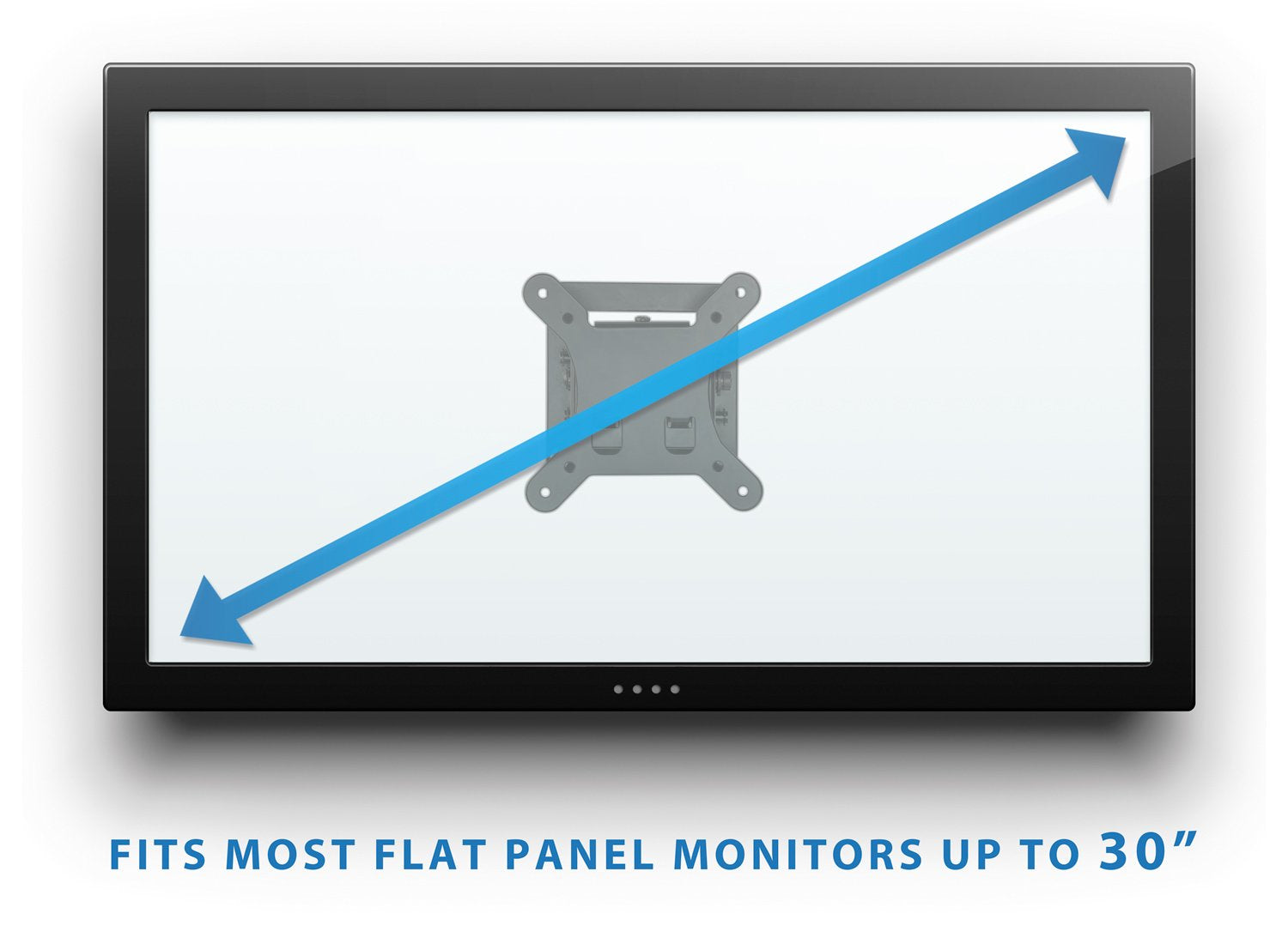Mount-It! Small TV Monitor Wall Mount | Quick Release | Fits 13-32 Inch LCD/LED Screen | Max 33 Lbs | Slim Tilting Design | Easy Installation