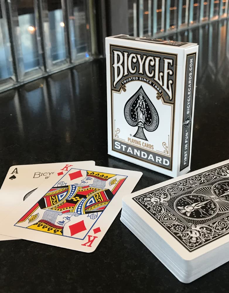 Bicycle Black Playing Cards, Standard Index, 1 Deck