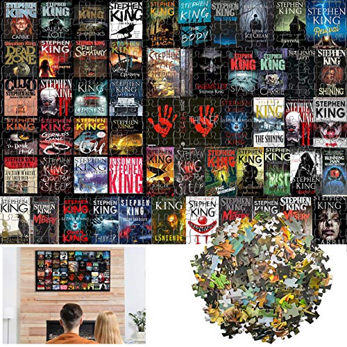 XIECCX Jigsaw Puzzles for Adults 1000 Piece High Challenging DIY Large Puzzle Educational Toy Funny Family Games Unique Home Decor (Horror Novel)