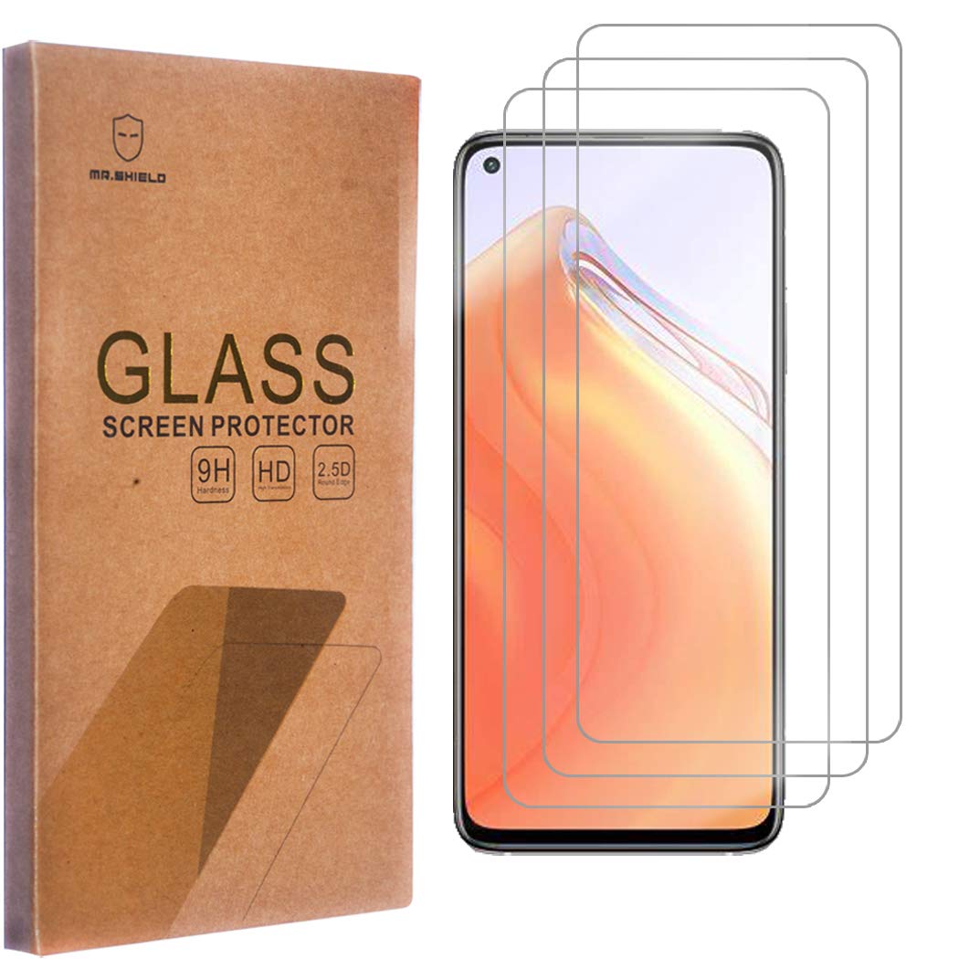 Mr.Shield [3-Pack] Designed For Xiaomi Mi 10T Pro 5G [Tempered Glass] [Japan Glass with 9H Hardness] Screen Protector with Lifetime Replacement