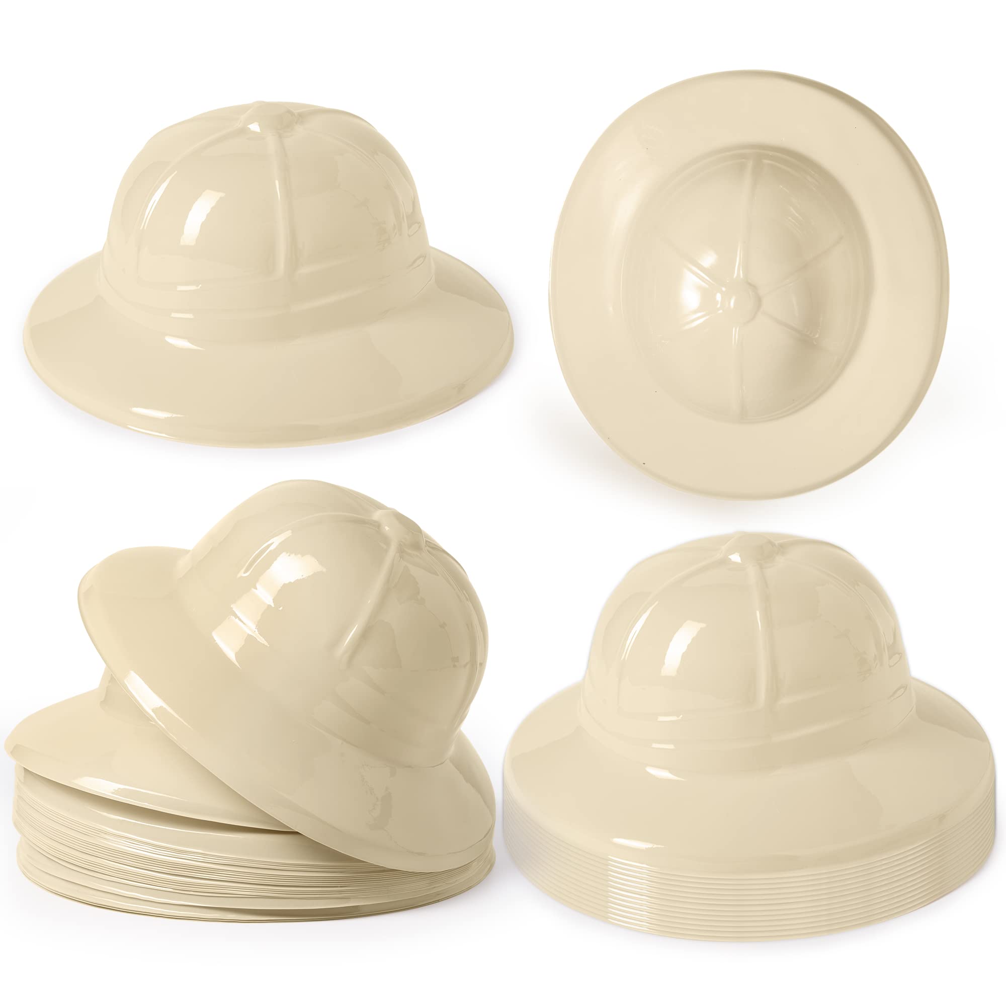 JOYIN 24 Pcs Safari Party Hats,Jungle Theme Animals Explorer Party Hat for Kids Dress Up, Themed Birthday Party and Safari Dress Up