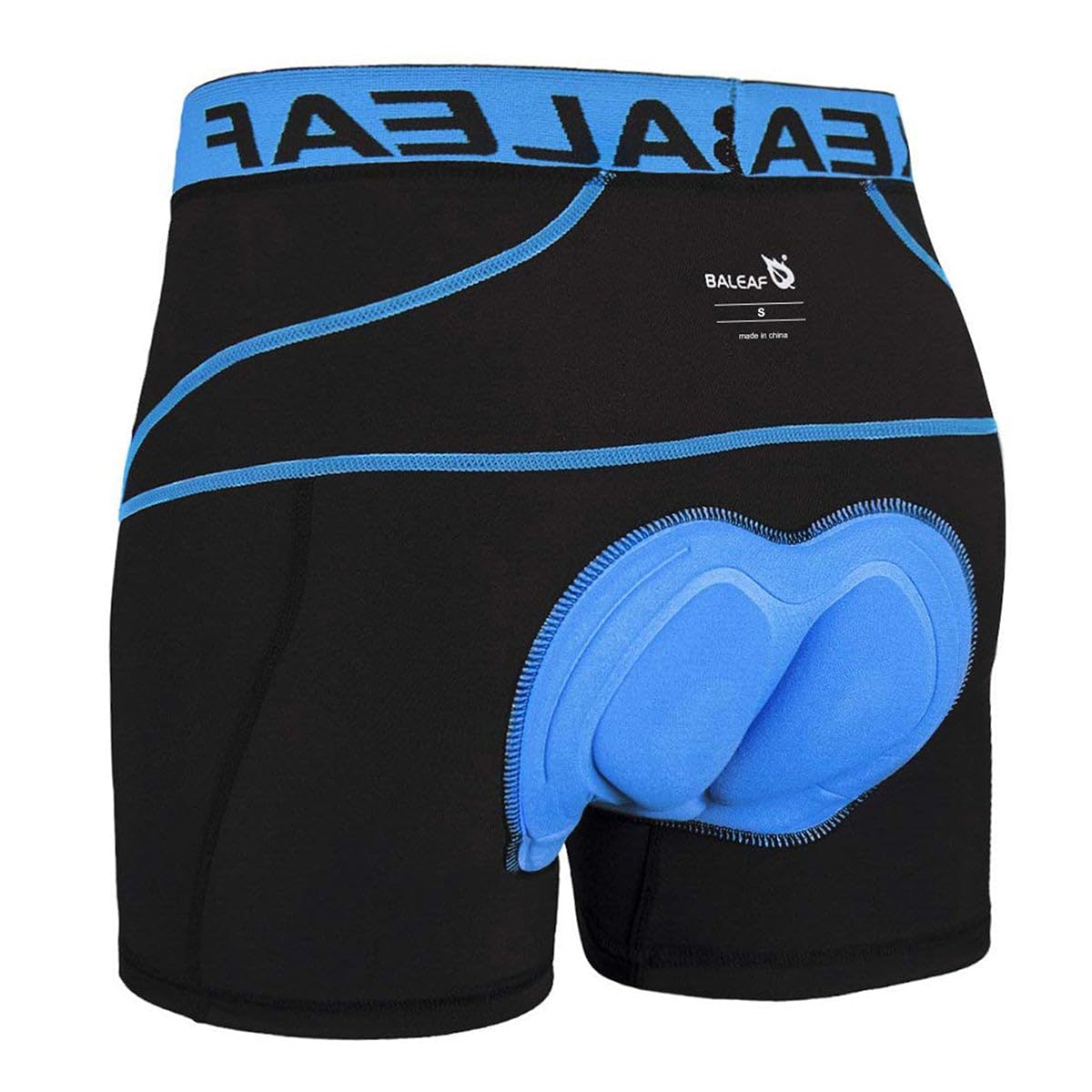 BALEAF Men's 3D Padded Bike Shorts Cycling Underwear MTB Liner Road Biking Bicycle Clothes Blue M