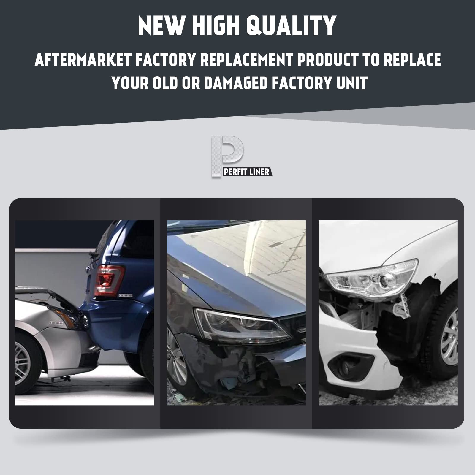 Perfit Liner Front Grille Grill Black Compatible with 1999-2002 Chevrolet Silverado 1500 2500 & 2000-2006 Tahoe Suburban 1500 2500 GM1200490 19131244