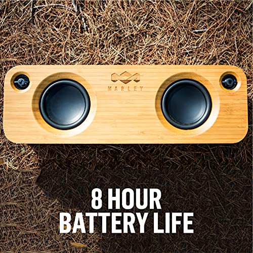 House of Marley - Get Together Bluetooth Portable Bluetooth Speaker and Audio System - 3.5 Woofer & 1 Tweeters, 30m Wireless Range, 8 Hour Playtime, Sustainably Crafted, Signature Black