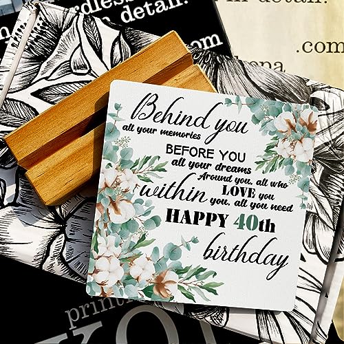 80th Birthday Decorations, Desk Decor, Butterfly Wood Sign, Plaque with Wooden Stand for Home Bedroom Table Centerpiece Shelf Living Room, Gifts for 80 Year Old Woman Man Birthday