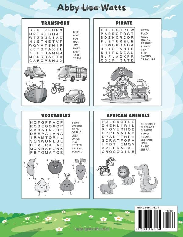 Word Search for 5-7 Year Olds: Fun Activity Book For Kids to Expand Vocabulary, Improve Spelling and Reading Skills