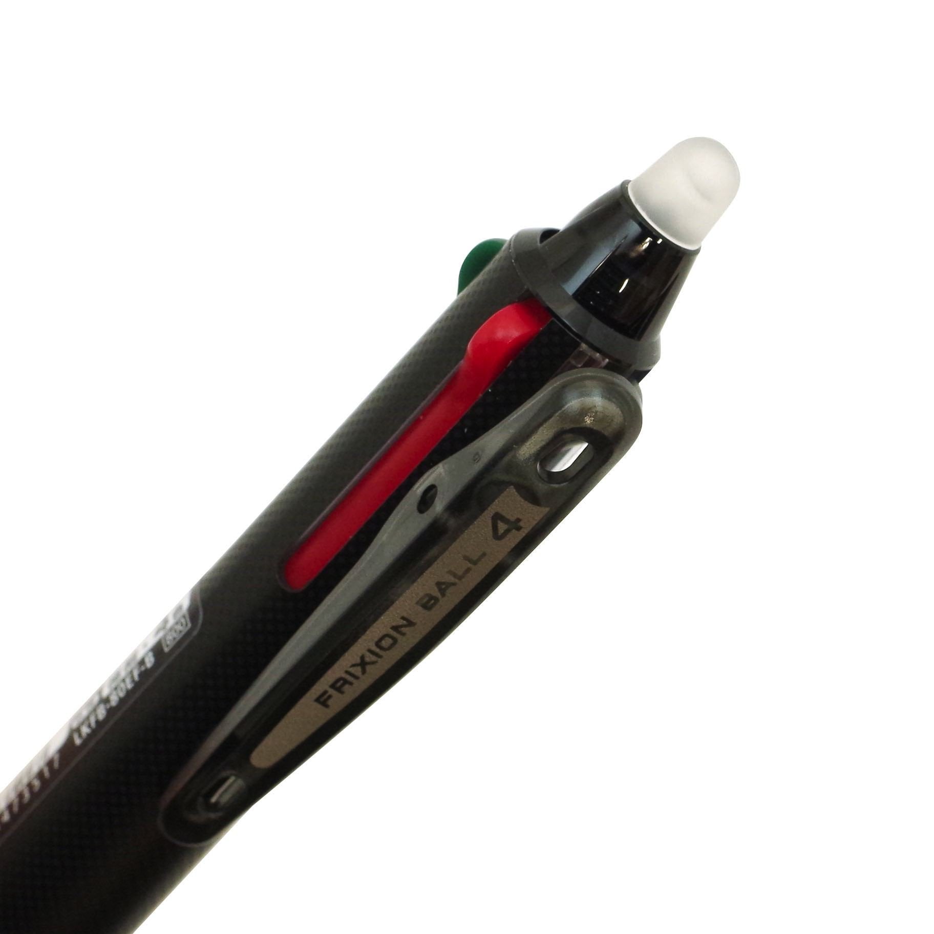 Pilot Frixion Ball Knock 4-Color Gel Ink Multi-Pen, White (LKFB-80EF-W)