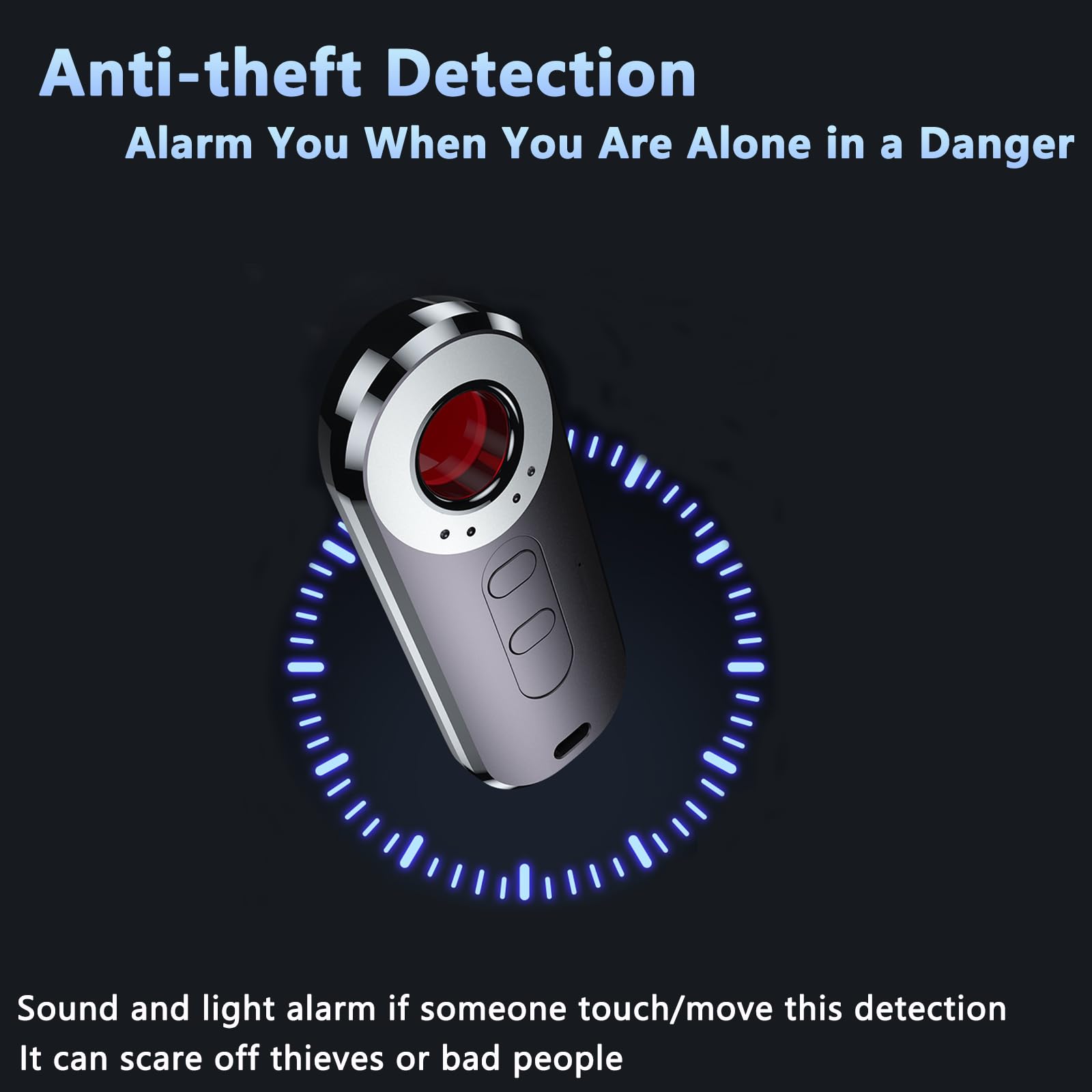 Hidden-Camera-Detectors KIKIJANE Anti-spy Hidden Devices Cameras Bug Detector Anti-thief Eavesdropping Devices Finder RF Scanner Wireless Signal Detector Camera Finder for Travel Home Hotel Airbnb Car