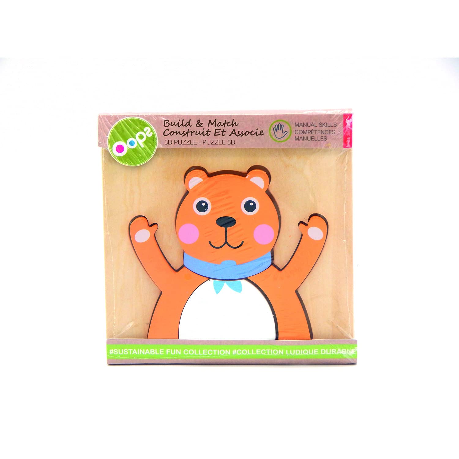 Oops Toddler Puzzle Build & Match, Bear