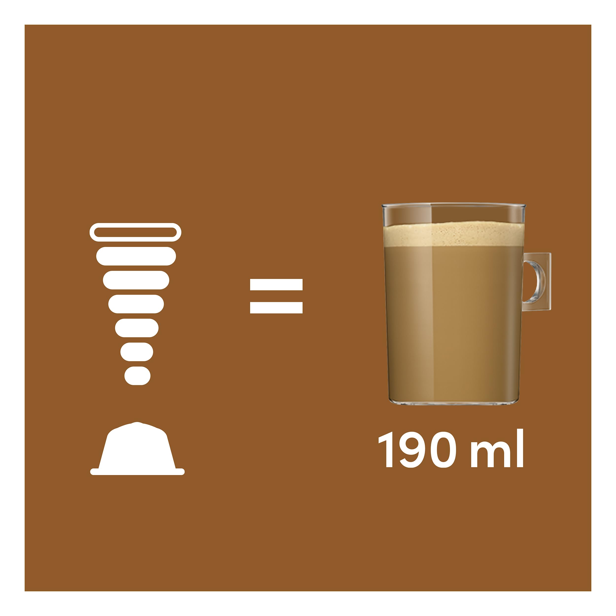 Nescafé Dolce Gusto Café au lait, Pack of 6, 6 x 16 Capsules