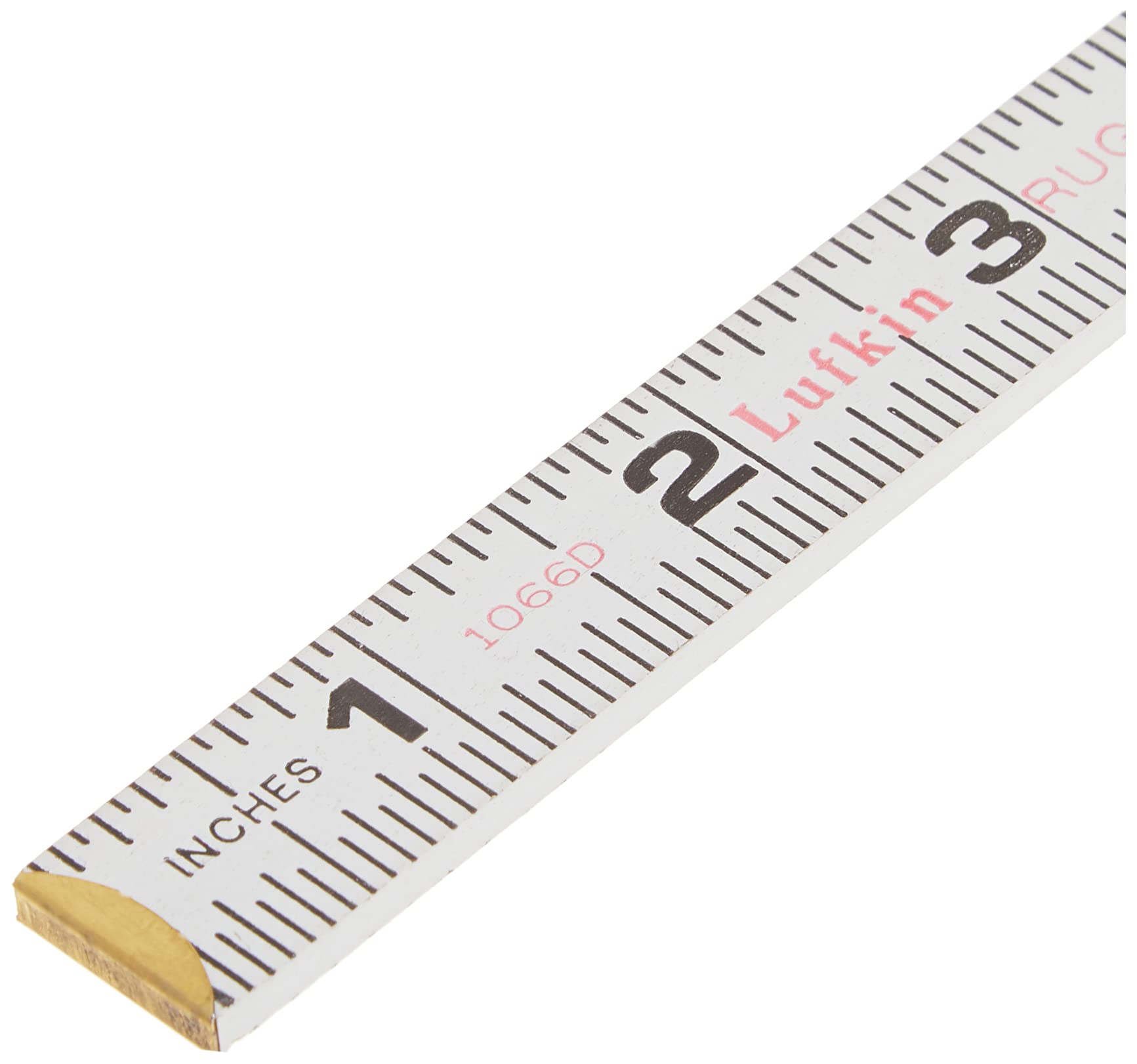 Crescent Lufkin 5/8" X 6' Red End® Engineer's Scale Wood Rule - 1066DN , White