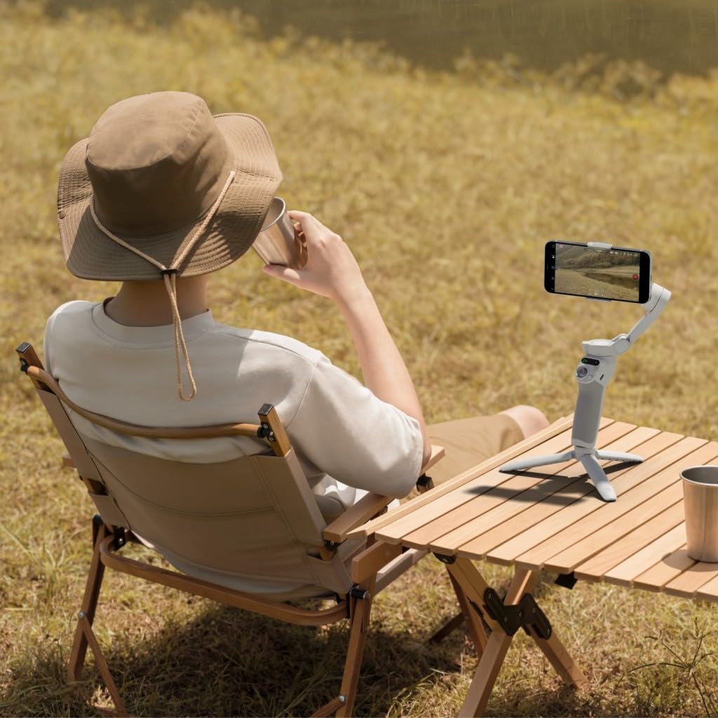 DJI Osmo Mobile SE, 3-Axis Phone Gimbal for iPhone, Android, Built-in Tripod, Selfie Stick, Gimbal Stabilizer for iphone, Andriod, ActiveTrack 6.0, Vlogging Stabilizer for Youtube, TikTok, Travel