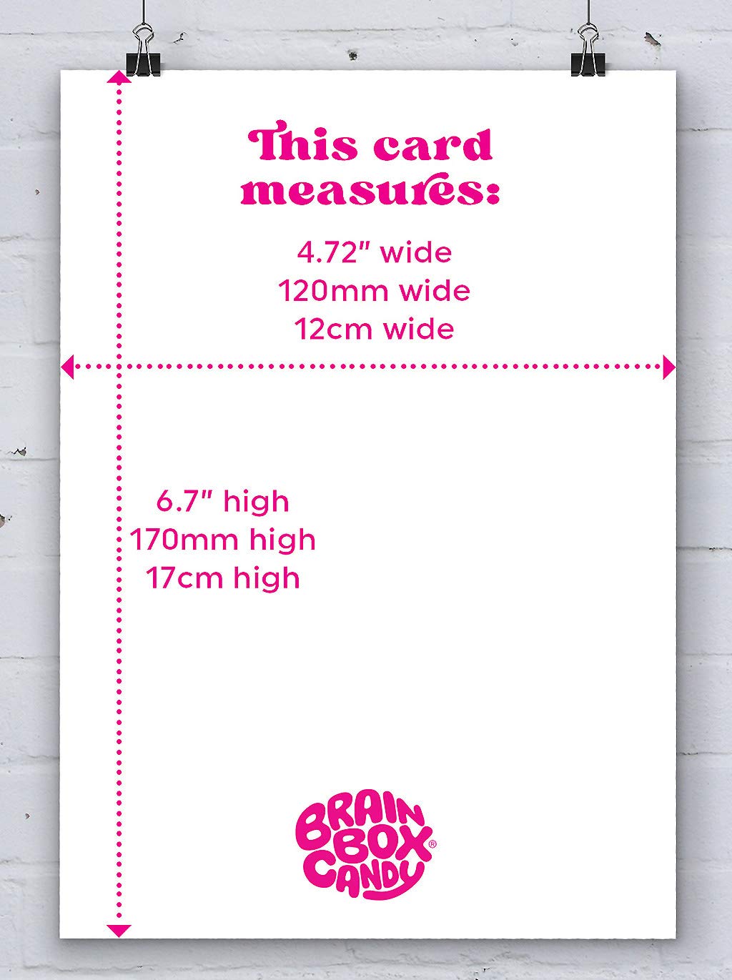 Brainbox Candy Official David Shrigley - Funny Happy Birthday Card - 'What The Hell' - Perfect for Friends Mates Him Her Boyfriend Girlfriend Partner