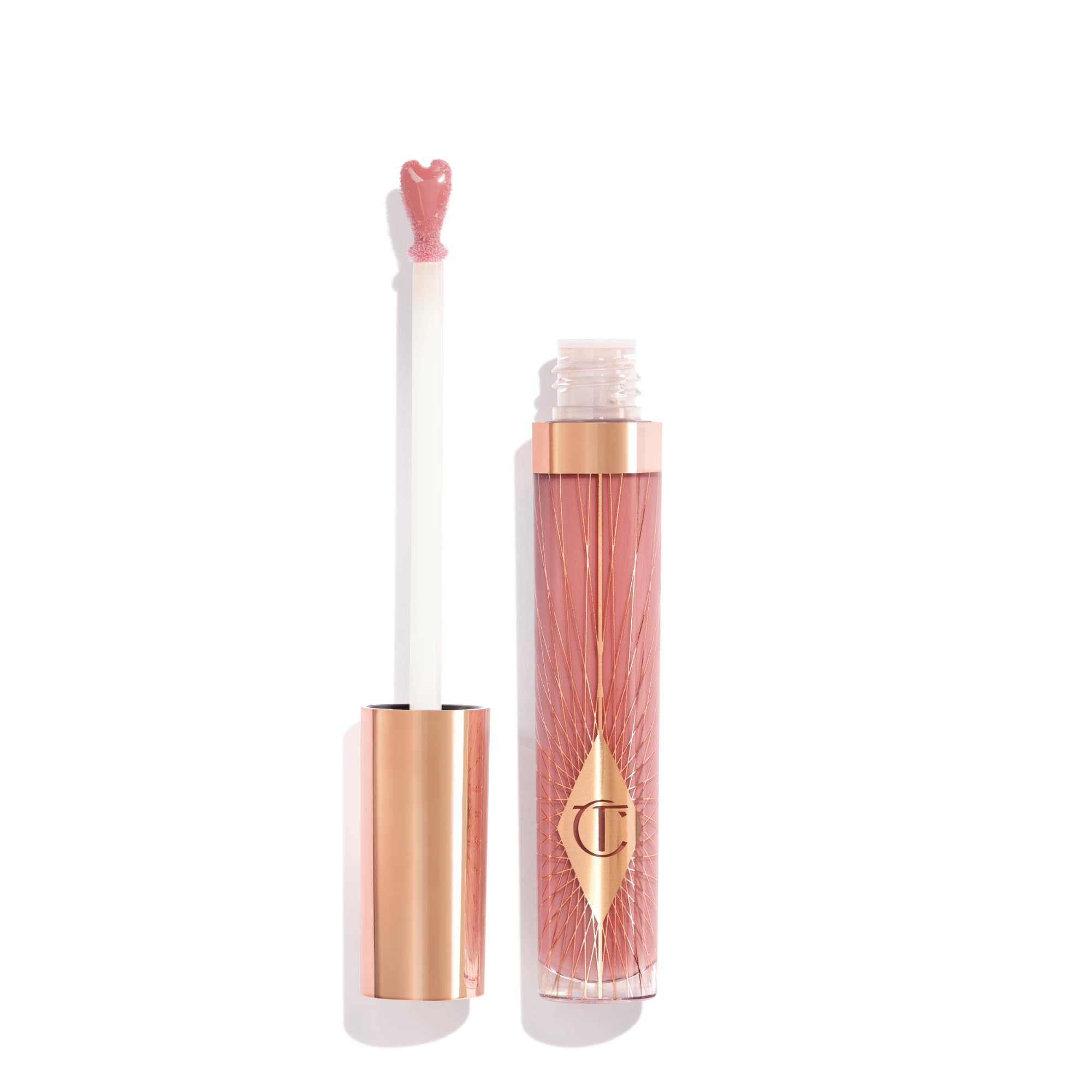 Charlotte Tilbury Collagen Lip Bath - Plumping Lip Gloss for a Fuller-Looking, High-Shine Pout - Skincare-Infused Formula to Hydrate & Nourish Lips - Pillow Talk Fair