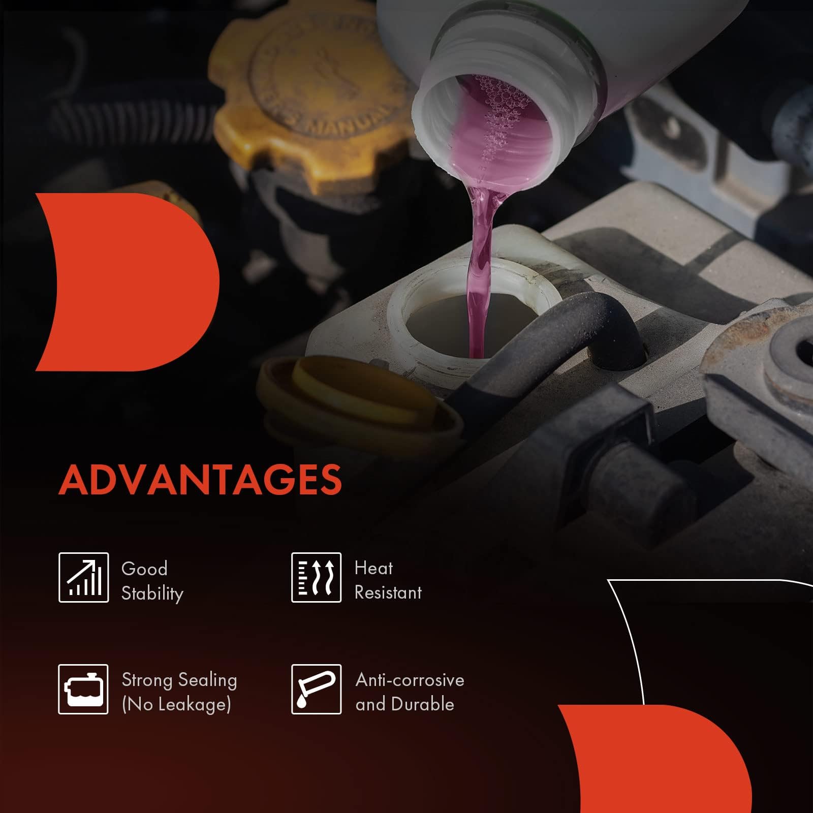 A-Premium Coolant Overflow Recovery Reservoir Tank [W/ Sensor & Cap] Compatible with Chevrolet Silverado 1500 2500 3500, Suburban, Tahoe & GMC Sierra, Yukon & Cadillac Escalade, Replace# 15203949