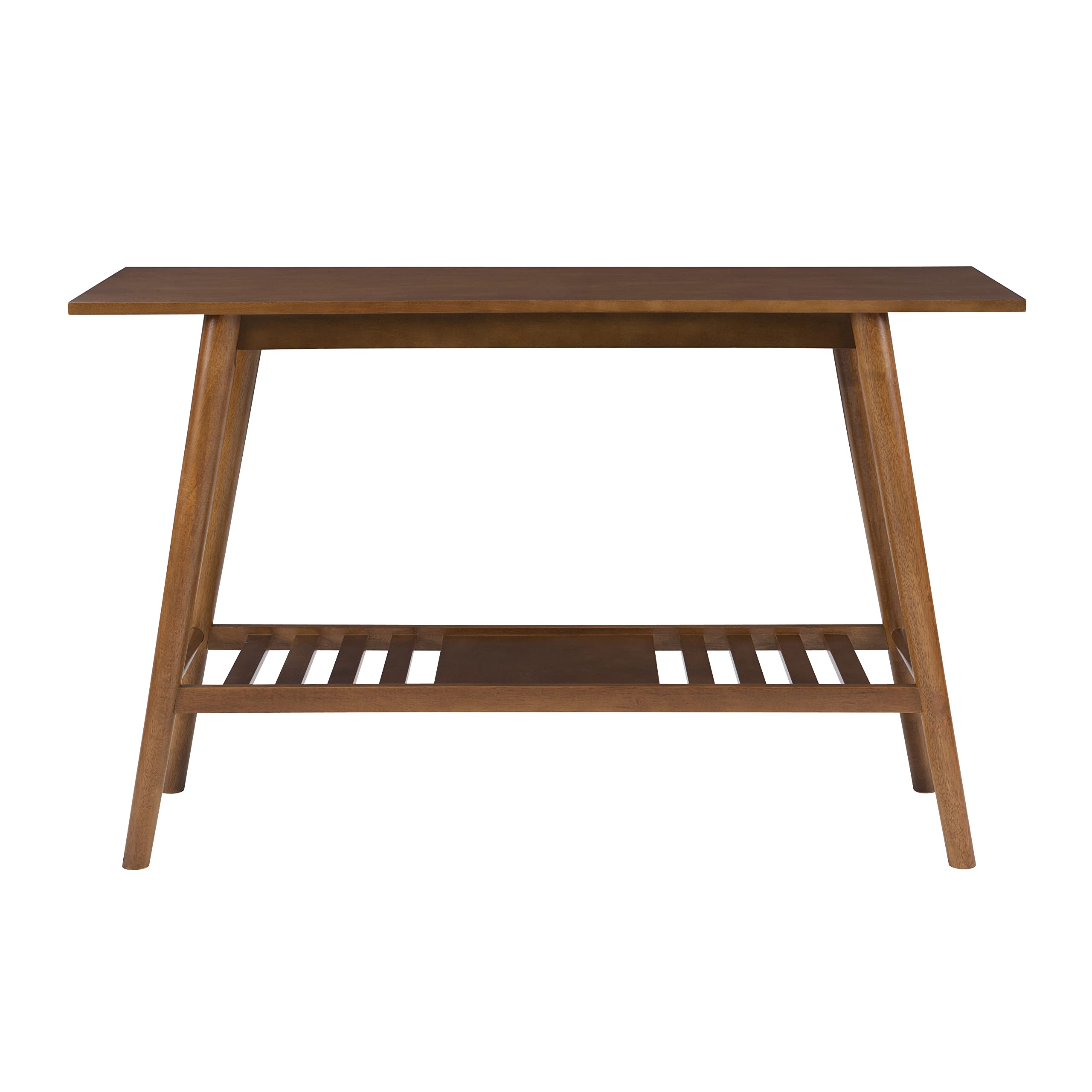 Linon Melissa Mid-Century Walnut Console Table, Medium