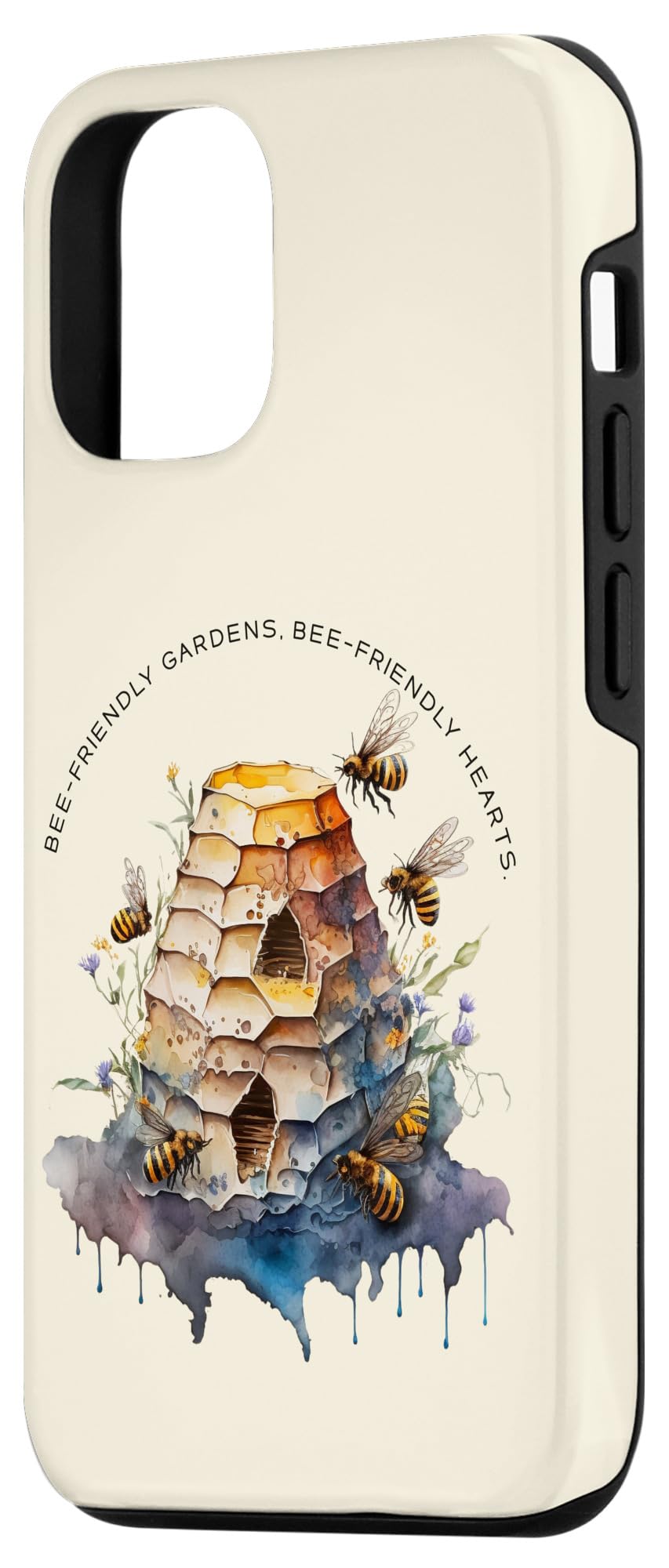 iPhone 12/12 Pro Beehive Bee-friendly gardens, bee-friendly hearts. Bee-Theme Case