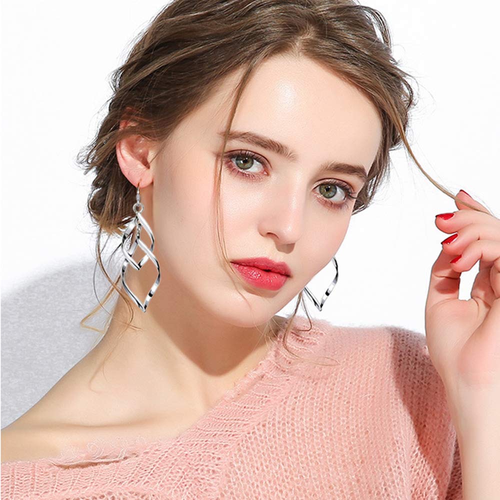 Brass 12 Pairs Drop Dangle Earrings boho Fashion Jewelry Vintage Statement Boho Bohemian Earrings Set for Women Girls