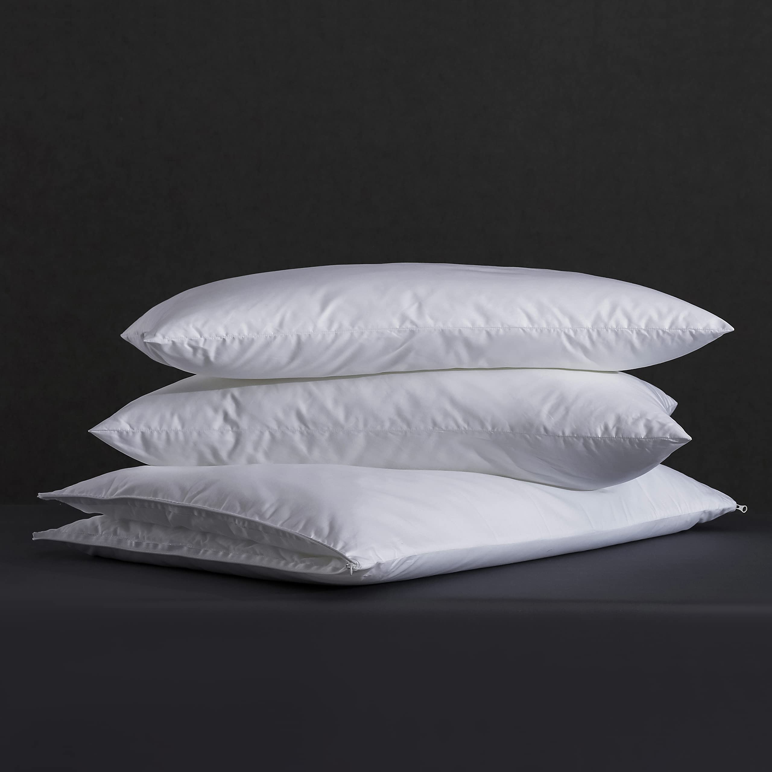 Three Geese Adjustable Layer Pillow,Assembled Bed Pillow, Soft Cotton Cover Blend,Good for Side and Back Stomach Sleeper, Standard/Queen Size,Packaging Include 1 Pillow.