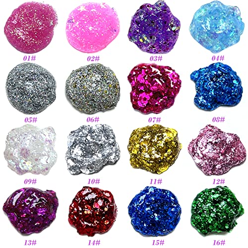 Holographic Face Glitter Gel Body Shimmer Makeup for for Hair, Face, Clavicle, Arm, Nail, Eyeshadow, Long Lasting Waterproof Mermaid Sequins Party Glitter for Rave Festival, 1.35oz (Luminous Orange)
