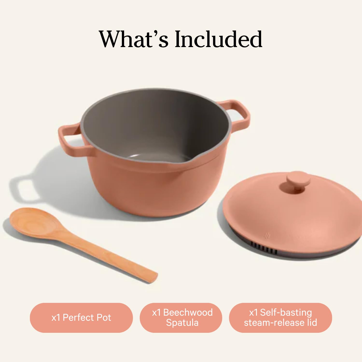 Our Place Perfect Pot - 5.5 Qt. Nonstick Ceramic Sauce Pan with Lid | Versatile Cookware for Stovetop and Oven | Steam, Bake, Braise, Roast | PTFE and PFOA-Free | Toxin-Free, Easy to Clean | Spice