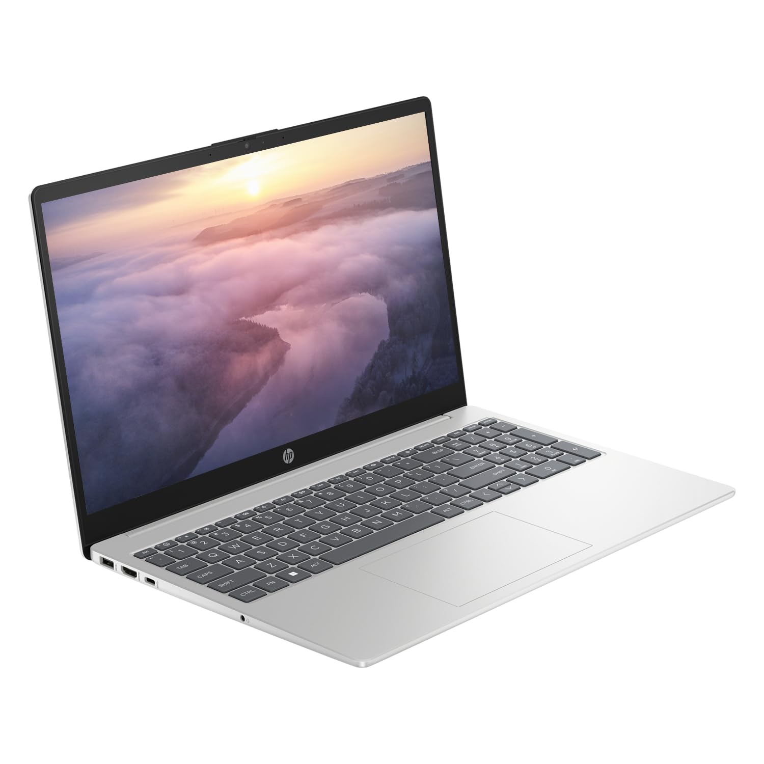 HP 2023 Laptop, 15.6" HD Touchscreen, AMD Ryzen 7 7730U Processor, 32GB RAM, 1TB PCIe SSD, Webcam, Backlit KB, HDMI, Type-C, Wi-Fi 6, Windows 11 Home, Silver