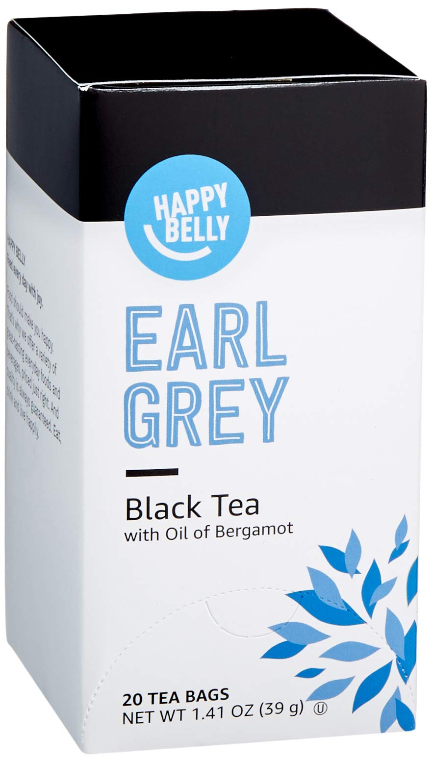 Amazon Brand - Happy Belly Earl Grey Tea Bags, 20 Count (Pack of 1)