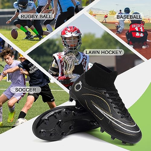 Kids Soccer Cleats Boys Girls Football Cleats Outdoor Soccer Shoes Tacos de Futbol para Hombre High Top Zapatos de Futbol para Hombres Baseball Cleats Professional Turf Football Boots