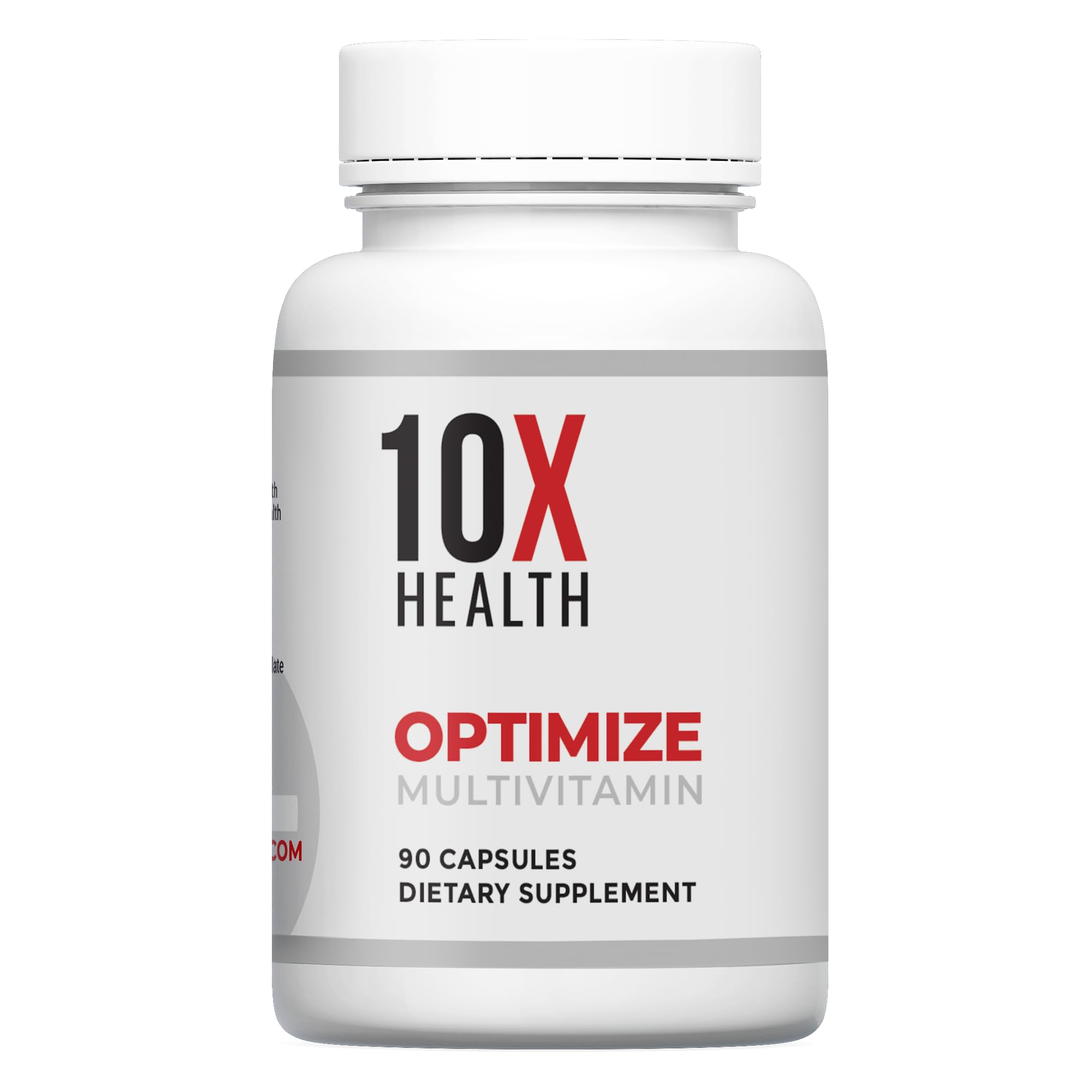 10X Health Optimize Methylated Multivitamin for Men & Women - Vitamins & Minerals with 5-MTHF, B Complex, NAC, Magnesium & Zinc Multivitamins - Multi Vitamins for Adults - 90 Capsules