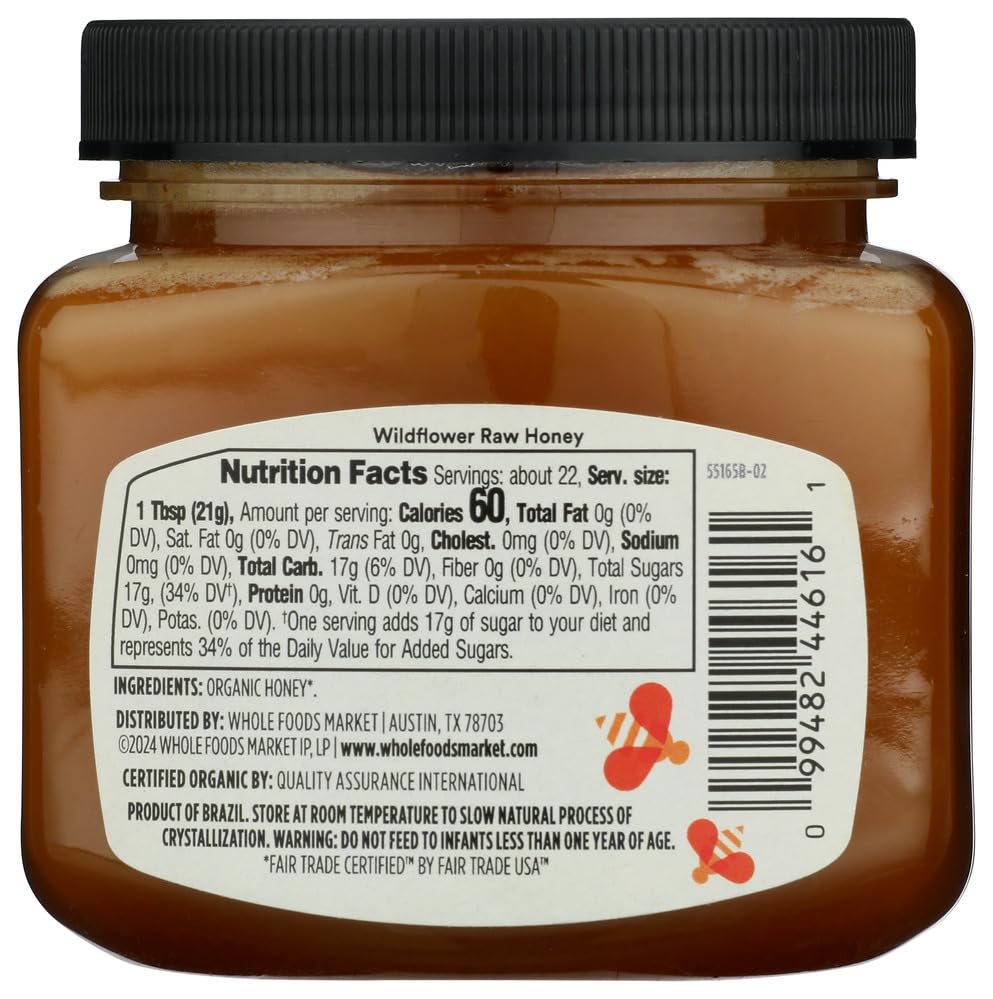 365 by Whole Foods Market Organic Raw Wildflower Honey, 16 OZ