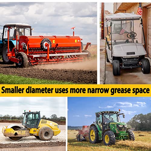 AORRZER Grease Gun Coupler, Strong Lock on Grease Couplers, 12000 PSI High Pressure Greases Gun Coupler, Compatible with All Grease Guns 1/8" NPT Grease Gun Fittings,Duty Quick Release Grease Couplers