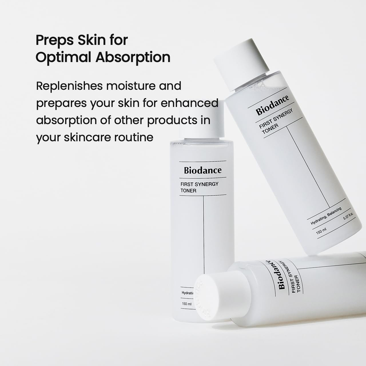 Biodance First Synergy Toner, Moisturizing, Skin Balance Facial Toner with Hyaluronic Acid, Korean Skin Care | 5.07 fl.oz,150ml