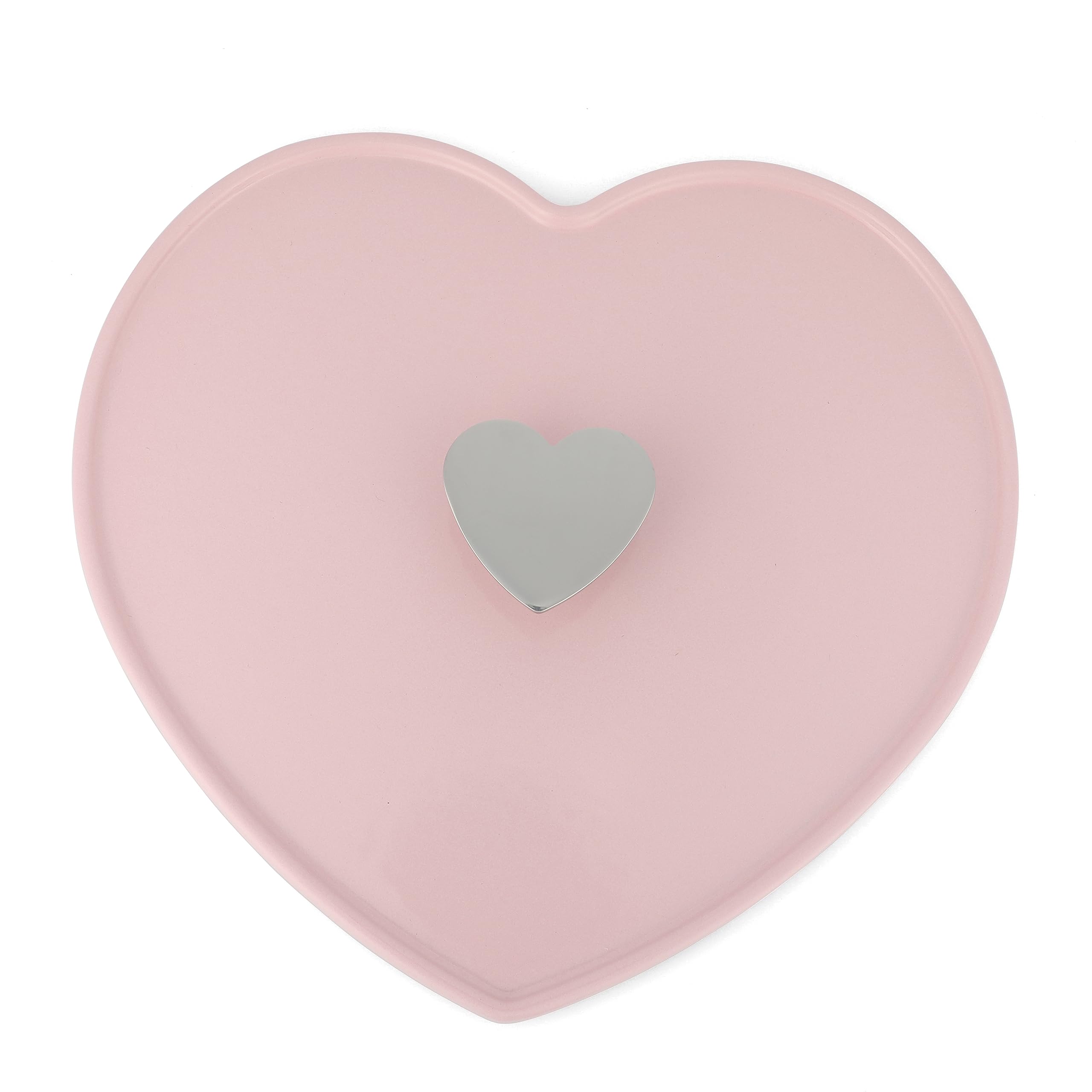 Martha Stewart Heart Shaped 4-Quart Enamel Cast Iron Dutch Oven - Pink