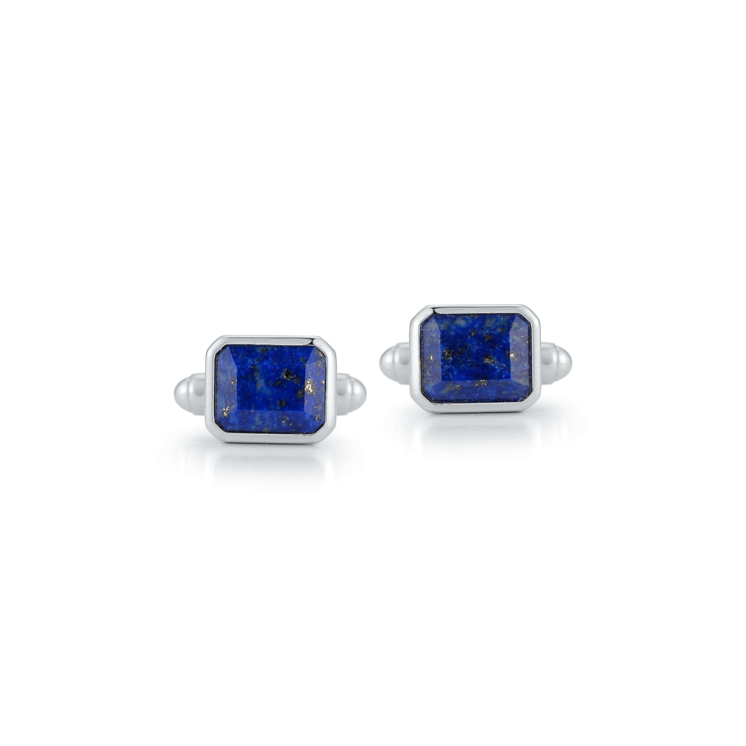 Emerald Cut Lapis Cufflinks, OS, Blue