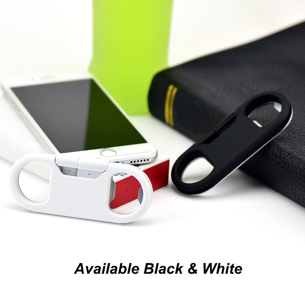 iPhone Charge Lightning Cable + Keychain + Bottle Opener + Aluminum Carabiner,Portable Multifunction Keychain Bottle Opener USB Charging Cord Short Cable for iPhone X/8/7/6S,Gift for Men Women(White)