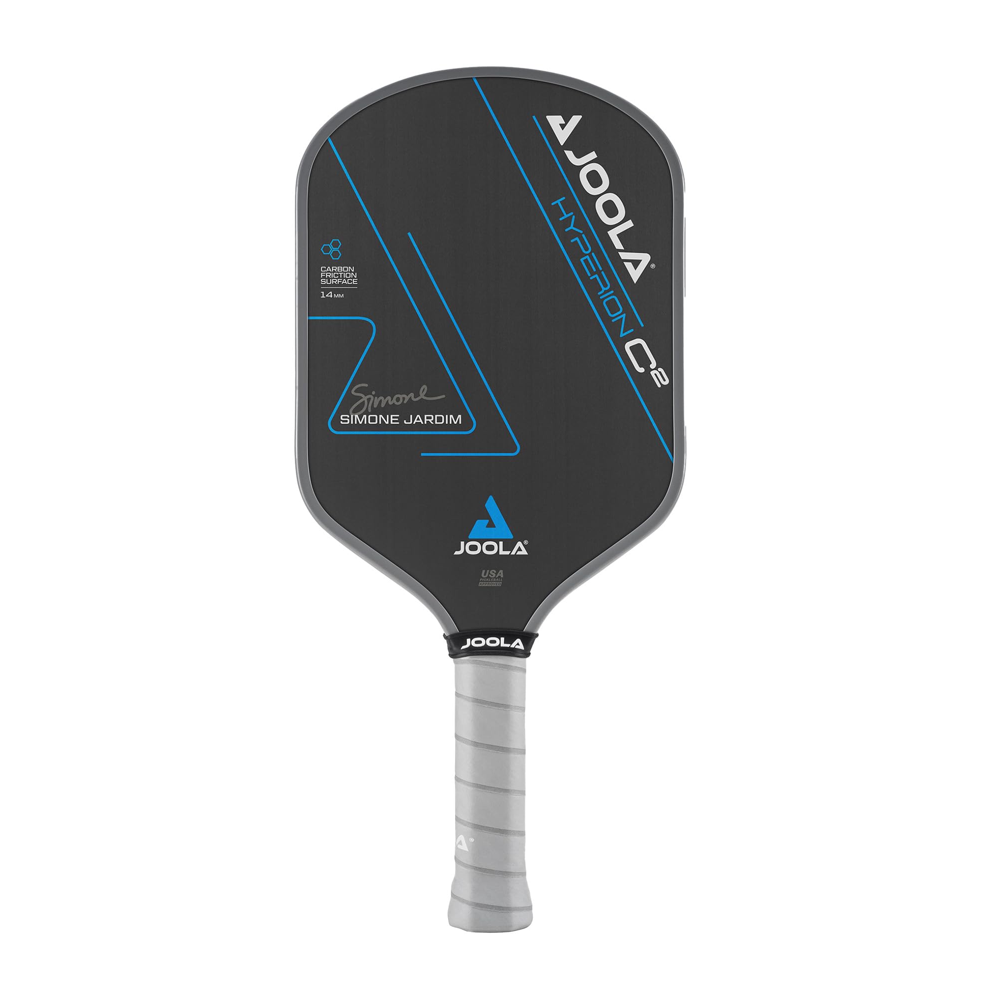 JOOLA Simone Jardim Hyperion C2 Pickleball Paddle - Aero-Curve Hyperion Shape with Charged Surface Technology from The Ben Johns Perseus - Balanced Pickleball Racket with Pop & Power - USAPA Approved