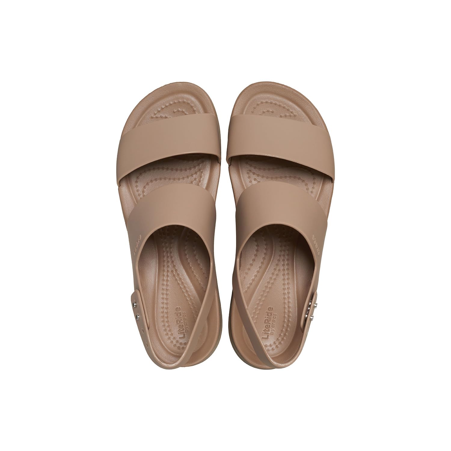 Crocs Women's Brooklyn Low Wedges, Platform Sandals, Khaki/Bone, Numeric_6