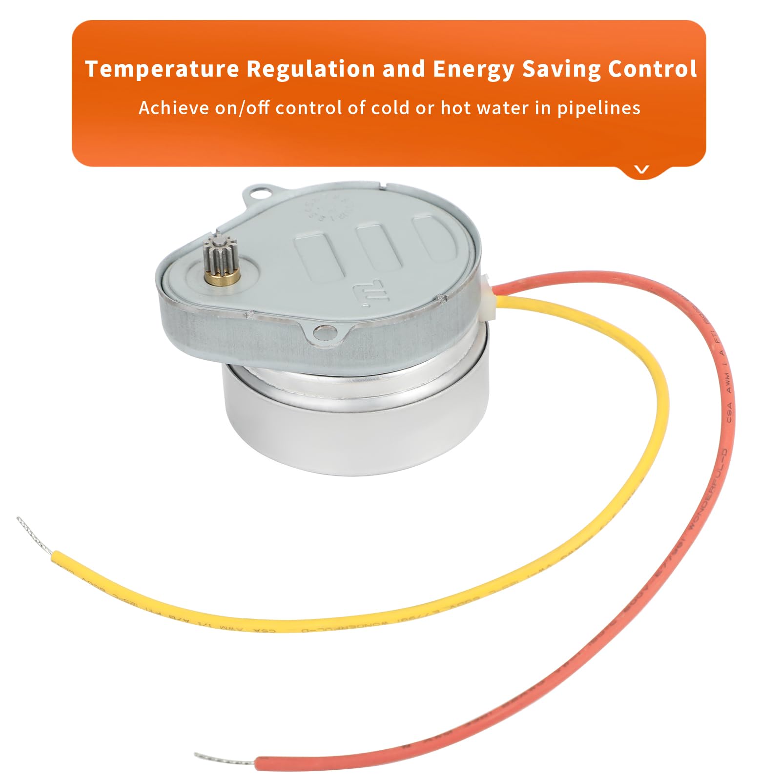 Honey-Well 802360JA Motor Compatible with V8043 or V8044 Zone Valves, 24V 50/60Hz 5RPM